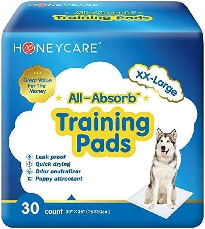 All-Absorb, Small 17.5" X 23.5", 120 Count, Dog and Puppy Training Pads, Ultra Absorbent and Odor Eliminating, Leak-Proof 5-Layer Potty Training Pads with Quick-Dry Surface, Blue, A05