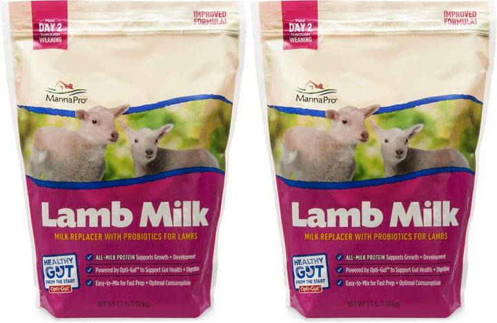 Lamb Milk Replacer - High in Protein to Support Growth - Powered by Opti-Gut™ to Support Gut Health & Digestion - Easy-To-Mix Formula - 3.5 Pounds