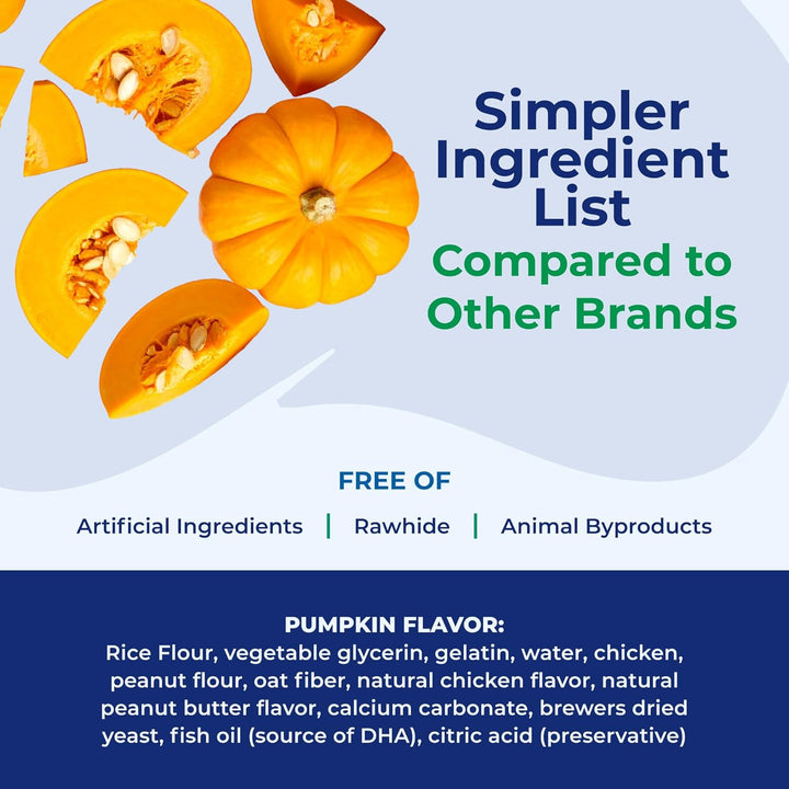 Puppy Teething Sticks Pumpkin Flavor, 3.74-Oz Bag