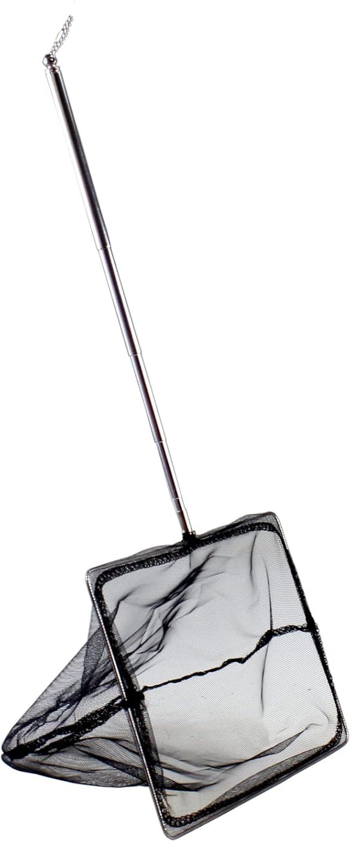 Aquarium Net with Extendable Long Handle, Adjustable Wastes Skimming Cleaning Tools for Fish Tanks, 3 Inch