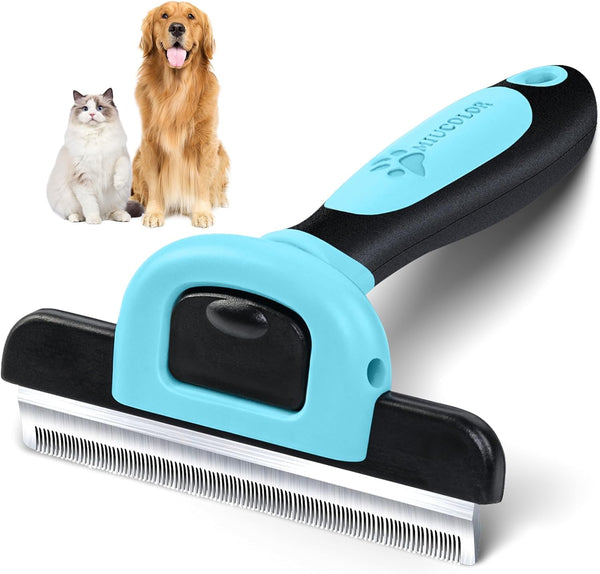 Pet Grooming Brush, Deshedding Tool for Dogs & Cats, Effectively Reduces Shedding by up to 95% for Short Medium and Long Pet Hair