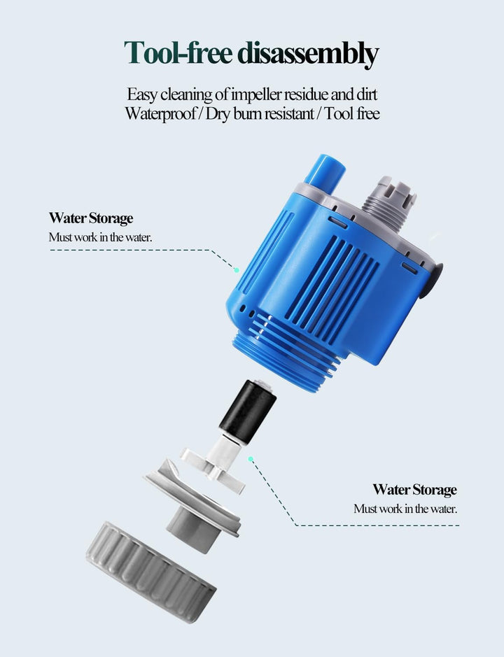 Aquarium Gravel Cleaner - Electric Automatic Removable Vacuum Water Changer Sand Algae Cleaner Filter Changer 110V/28W