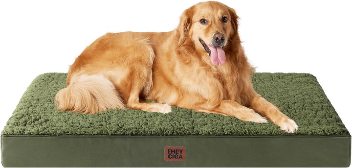 Orthopedic XL Dog Beds for Extra Large Dogs with Removable Washable Cover for Crate, Grey, 41X27