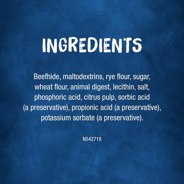 Rawhide Small/Medium Breed Dog Bones, Rollhide - 9 Ct. Pouch