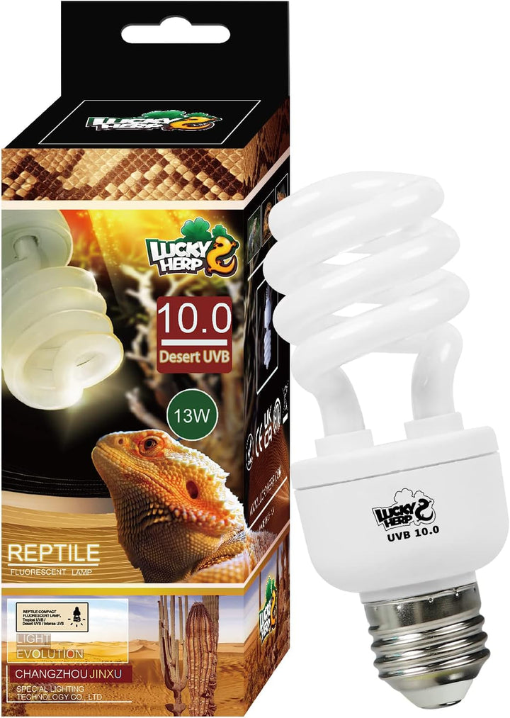 Desert UVA UVB Reptile Light Bulb 10.0 26W Compact Fluorescent Lamp