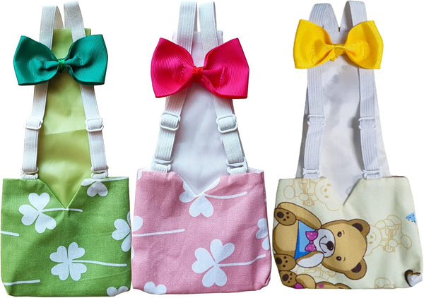 3 Pcs Chicken Diapers (M), Duck Diapers for Real Ducks Hens, Waterproof and Adjustable, Chicken Accessories Poultry