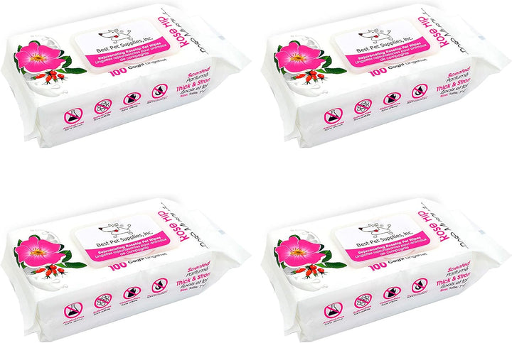 Pet Wipes for Dogs - Dog Wipes Cleaning Deodorizing, for Coats, Ears, Paws - Calming Lavender, Aloe Vera, 100 Count