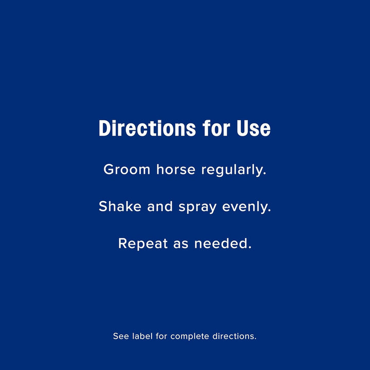 Endure Sweat-Resistant Fly Spray for Horses, Lasts up to 14 Days, Protects against Flies, Gnats, Mosquitoes, Ticks & Lice, 32 Oz.