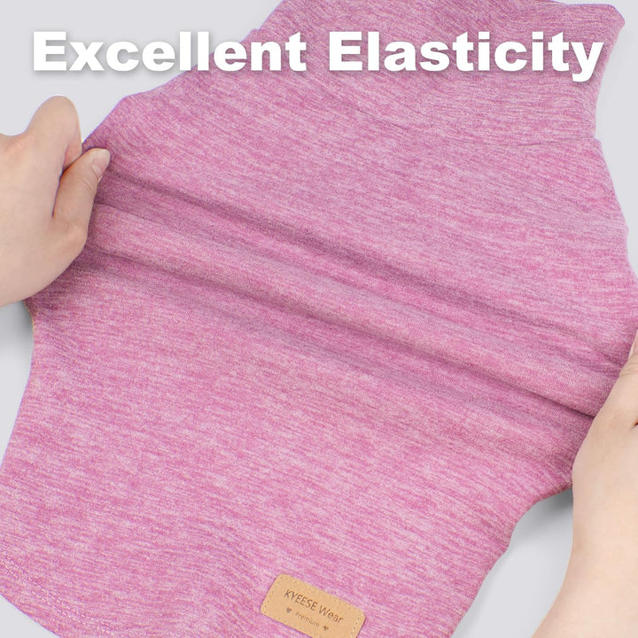 2Pack Dog Sweater Soft Dogs Clothes Warm Dachshund Clothes Turtleneck Pets Coats Dog Sweaters for Small Dogs Girl Pullover Small Pet Sweaters Stretchy Pet Sweatshirt