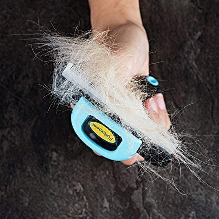 Deshedding Tool | Stainless Steel Grooming Brush for Shedding Fur Removal - Cats and Dogs