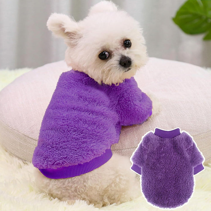 2 Pack XXS Dog Sweater, Tiny Dog Sweaters for Small Dogs Girl (1-3Lb), Warm Soft Puppy Clothes for New Puppies, Cute Extra Small Doggie Clothes for Chihuahua Yorkie Cat Pet Apparel