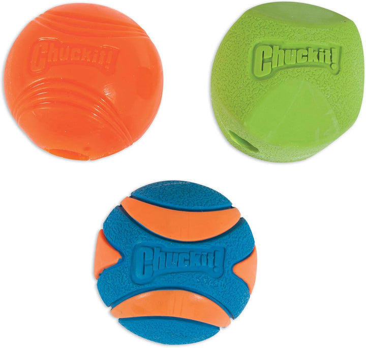 Dog Balls - Interactive Dog Toys, High-Bounce Fetch Ball, Ultra and Rugged Balls, Durable - Size Medium, 2.5-Inch Diameter, Set of 3