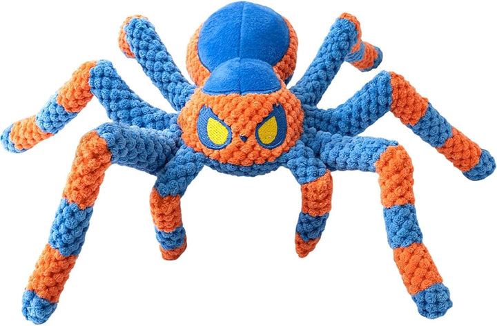 Tough Dog Toys, Stuffed Chew Large Dog Toys to Keep Them Busy, Interactive Squeaky Tug of War Doggie Toy, Crinkle Blue Octopus