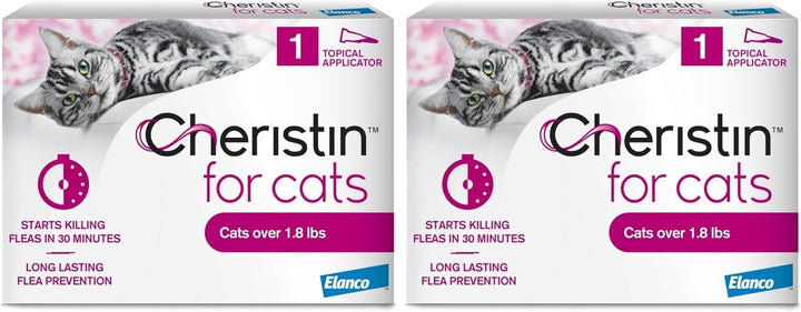 Flea Treatment & Prevention for Cats | Fast Acting Topical Flea Treatment for Cats over 1.8 Lbs | 1 Count