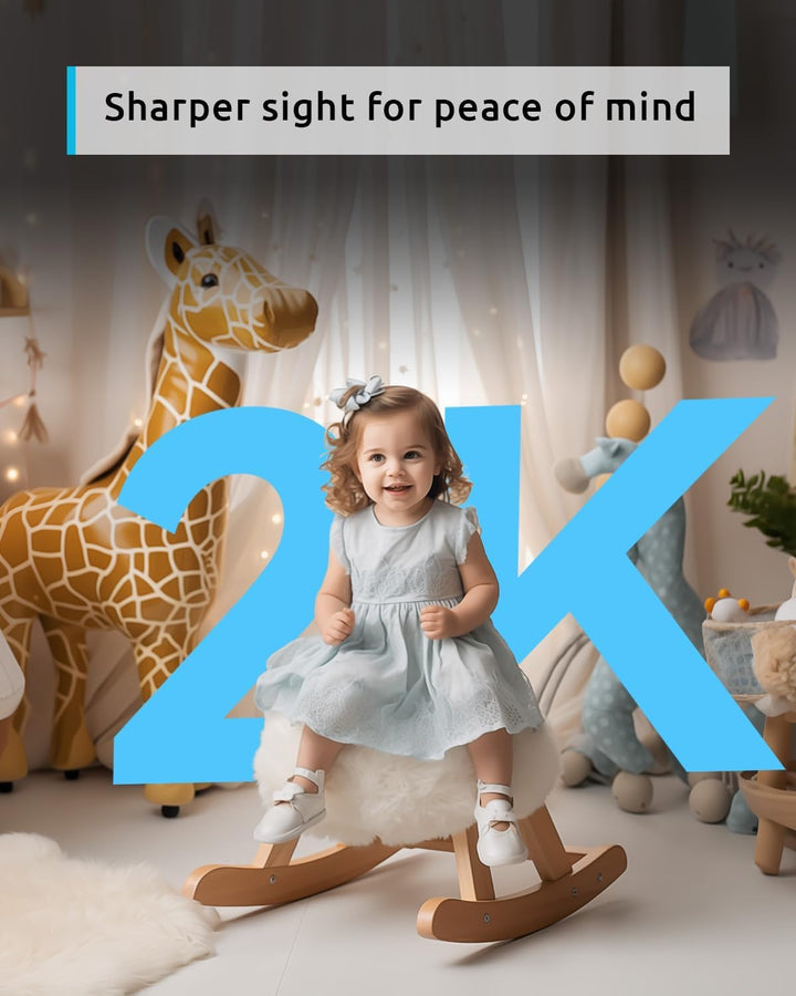 Cameras for Home Security, 2K Pet Camera with Phone App, 360° PTZ Indoor Cameras, 2-Way Talk, Motion Tracking, Color/Ir Night Vision, Cloud&Sd, Works with Alexa (2Pack, 5Ghz/2.4Ghz Dual-Band)