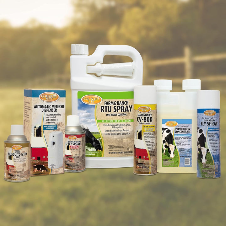 Metered Insecticide Fly Spray - 6.4 Oz (Case of 12) - 342050CVA - Kills GNATS and Small Flying Moths