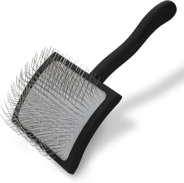 Big G Dog Slicker Brush for Dogs (Goldendoodles, Labradoodles, Poodles), Groom like a Professional, Fluff Detangle Style, Saves Time Energy, Coral, Large