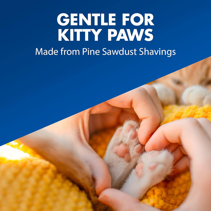 Feline Pine Platinum Non-Clumping Cat Litter, Feline Pine Cat Litter 18Lb