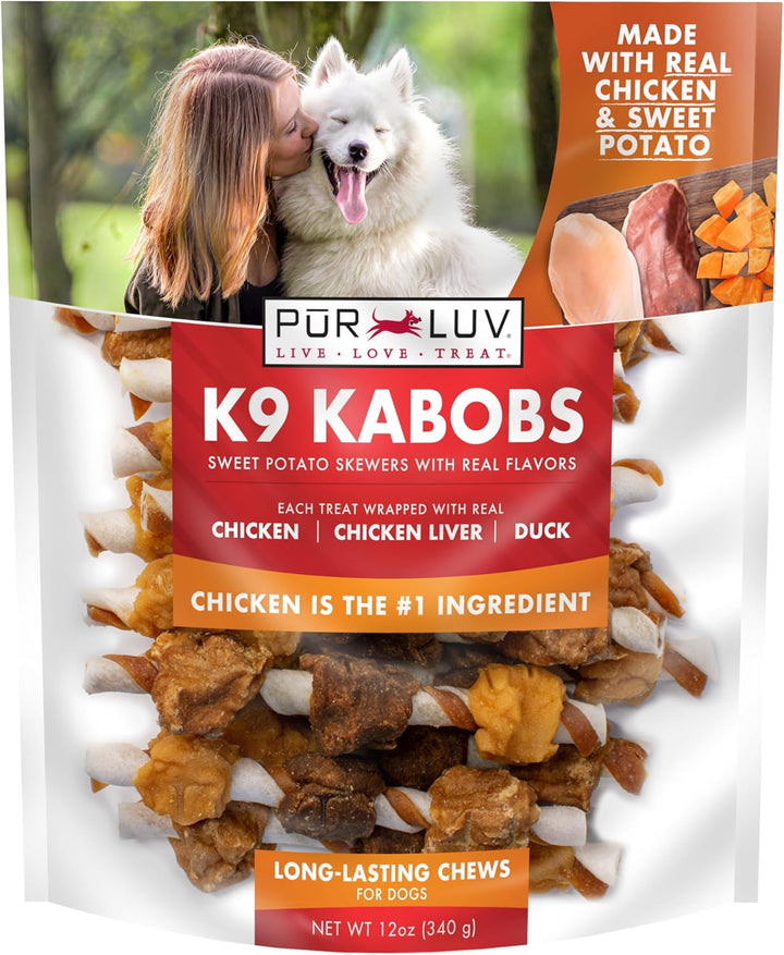 Chicken Wrapped Sweet Potato Dog Treats, Rawhide Free Jerky Wraps, Made with Real Chicken, 16 Oz, Healthy, Easily Digestible, Long Lasting, High Protein Treat, Satisfies Dog'S Urge to Chew
