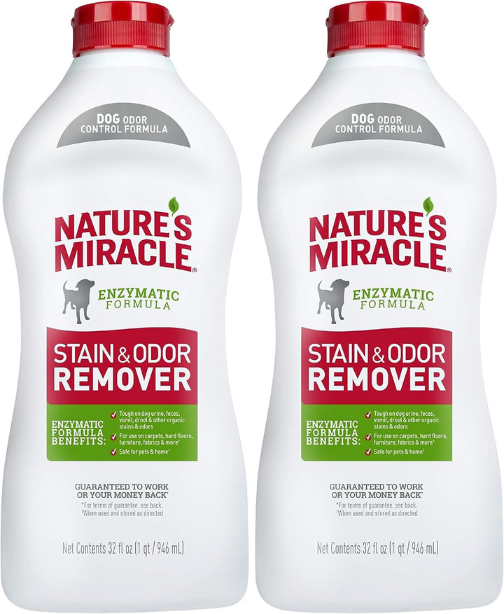 Nature’S Miracle Stain and Odor Remover Dog, 32 Ounces, Everyday Mess Enzymatic Odor Control Formula