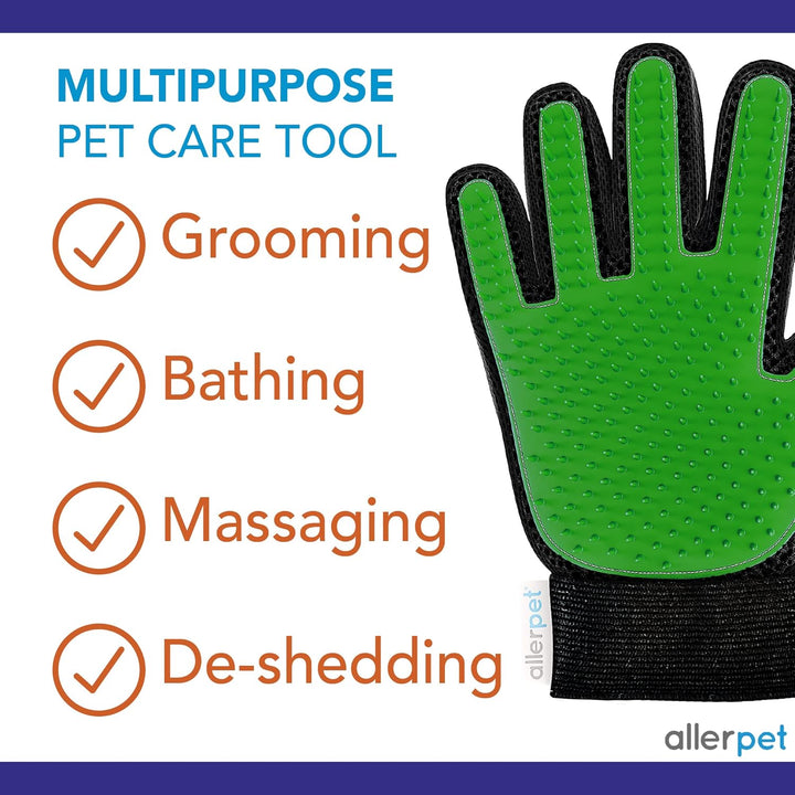 Multi-Pet Dander Remover W/Free Grooming Glove - Best Pet Dander Remover for Allergens - for Dog/Cat Dry Skin Treatment - Made in USA - (12Oz)