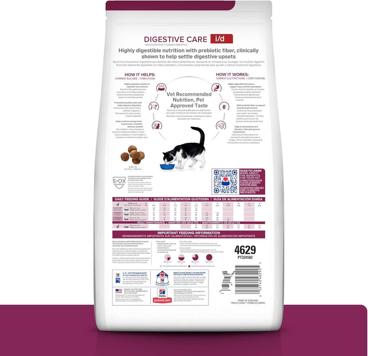 I/D Digestive Care Chicken Flavor Dry Cat Food, Veterinary Diet, 8.5 Lb. Bag