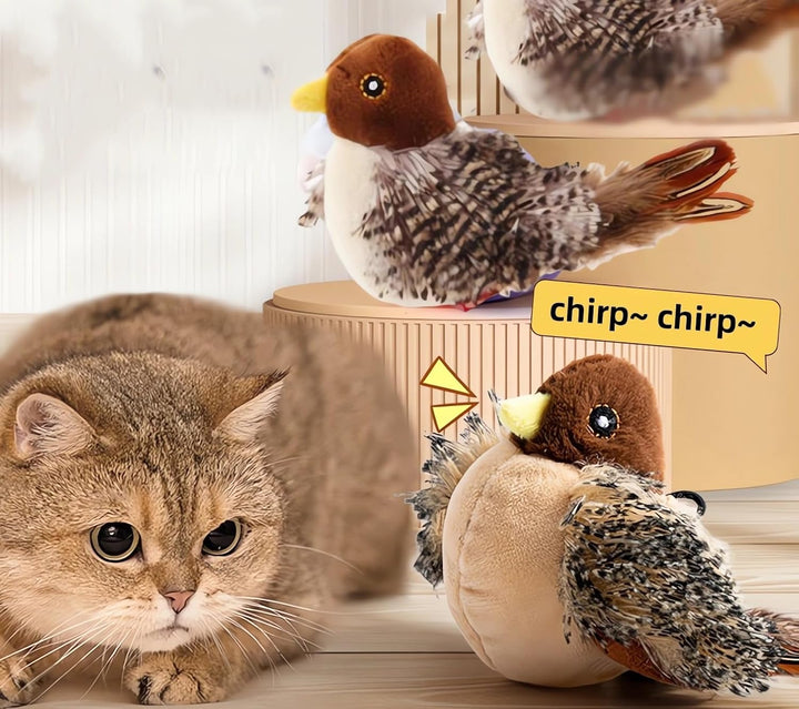 Interactive Chirping Bird Cat, Cat Toy, Simulated Chirping Bird, Realistic Bird Plush Cat Toy, Chirping Bird Cat Toy, Melody Chaser Cat Toys, Cat Toys for Bored Indoor Adult Cats (1 PC)