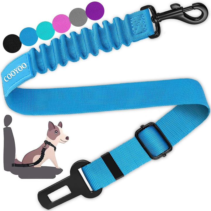 Dog Seat Belt,3 Piece Set Retractable Dog Car Harness Adjustable Dog Seat Belt for Vehicle Nylon Pet Safety Seat Belts Heavy Duty & Elastic