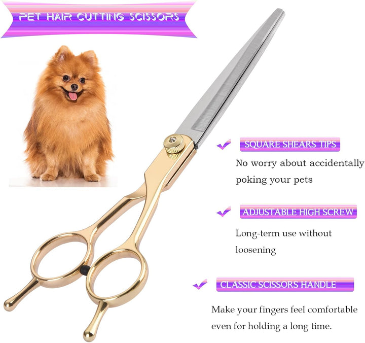 Dog Grooming Kit - Hair Scissors Thinning Shears Set for Dogs & Cats