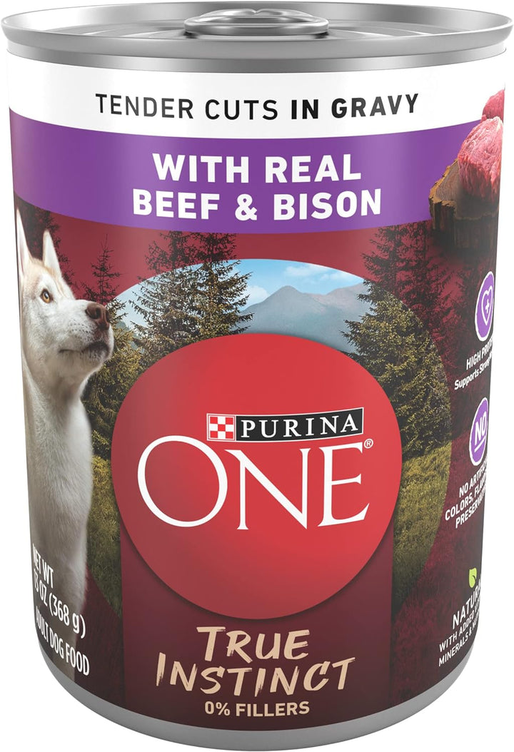 Classic Ground Chicken and Brown Rice, and Beef and Brown Rice Entrees Wet Dog Food Variety Pack - (Pack of 6) 13 Oz. Cans