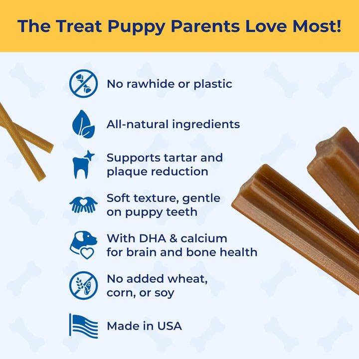 Puppy Teething Sticks Peanut Butter Flavor, 3.74-Oz Bag