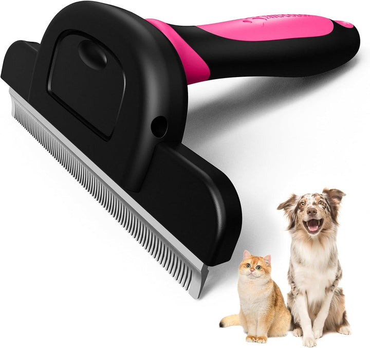 Pet Grooming Brush, Deshedding Tool for Dogs & Cats, Effectively Reduces Shedding by up to 95% for Short Medium and Long Pet Hair