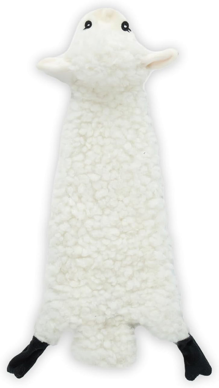 2-In-1 Stuffless Squeaky Dog Toys with Soft, Durable Fabric for Small, Medium, and Large Pets, No Stuffing for Indoor Play, Supports Active Biting and Play - 4 Figures, Small