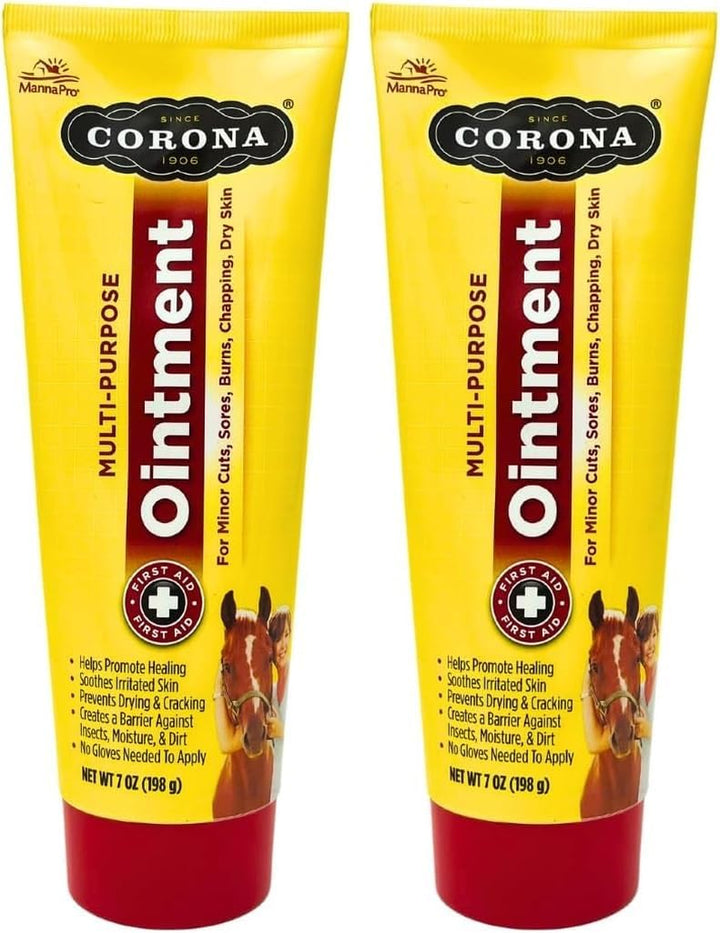 Corona Lanolin-Based Ointment for Horses, Soothes Skin Irritation, 7 Oz – Natural Relief for Equine Skin Care