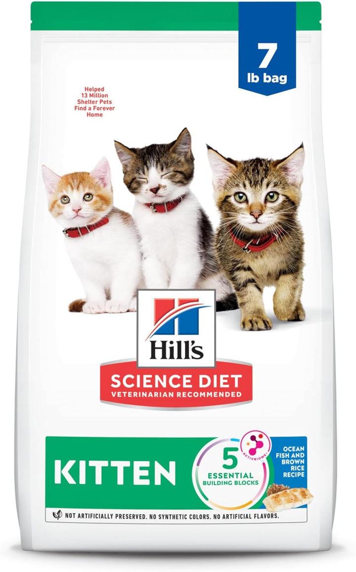 Kitten, Kitten Premium Nutrition, Dry Cat Food, Chicken Recipe, 7 Lb Bag