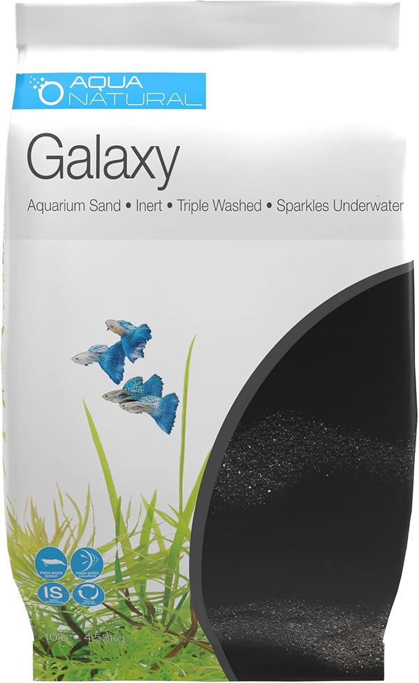 Galaxy Sand 20Lb Substrate for Aquascaping, Aquariums, Vivariums and Terrariums, Black