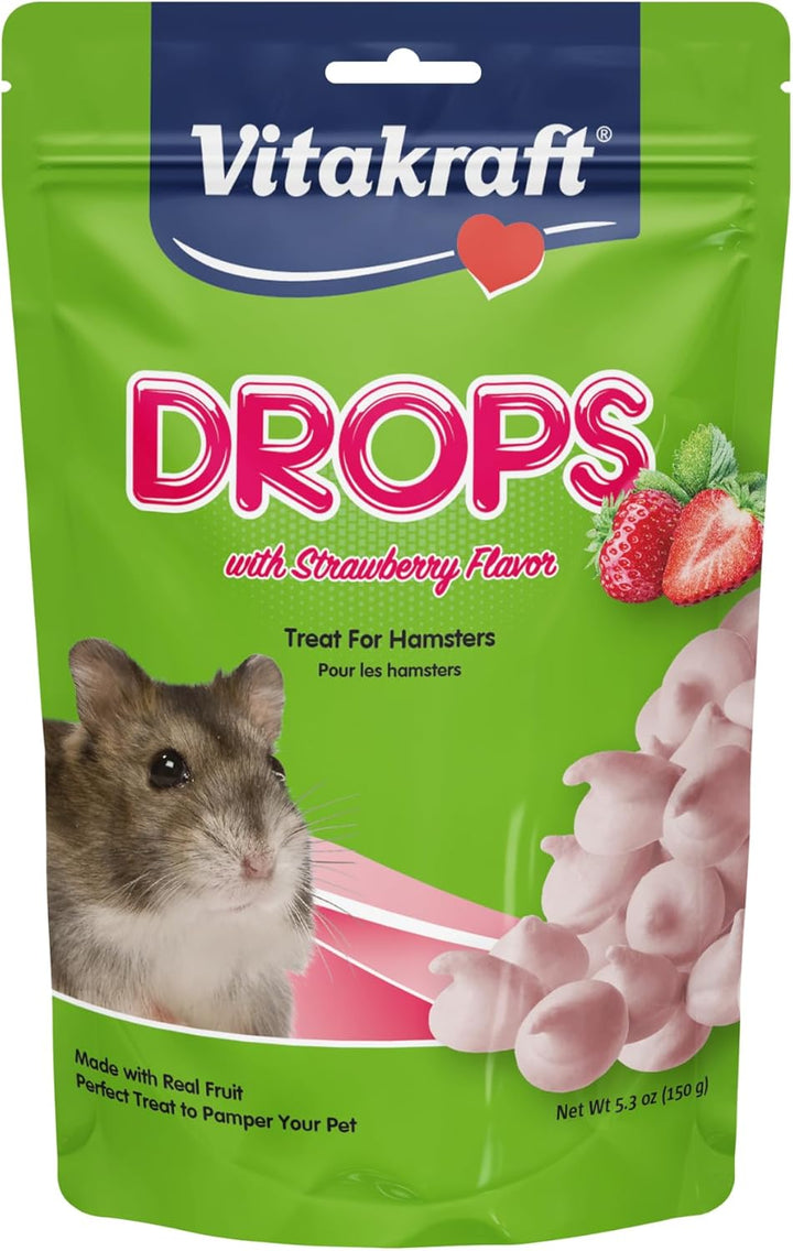 Drops Mini Banana & Cherry Flavor Dwarf Hamster, Rat, and Mouse Treat, 2.5 Oz, Multi