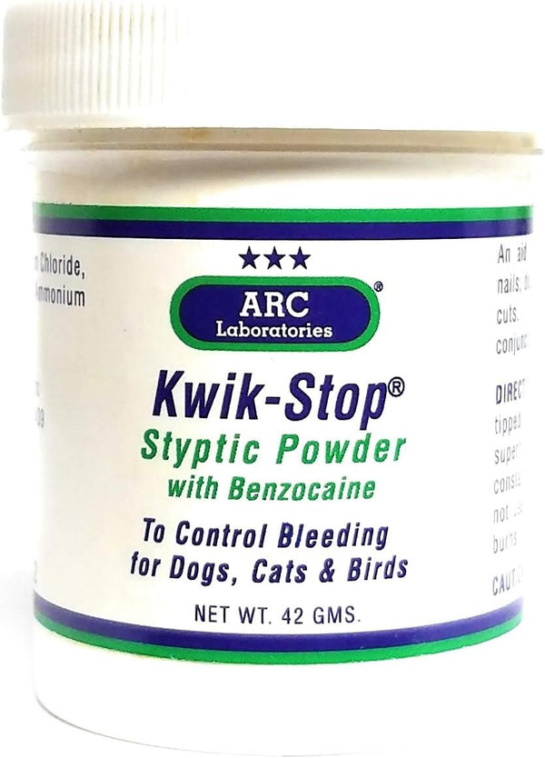Laboratories Kwik-Stop Styptic Powder for Dogs, Cats and Birds (42-Gm Container) by