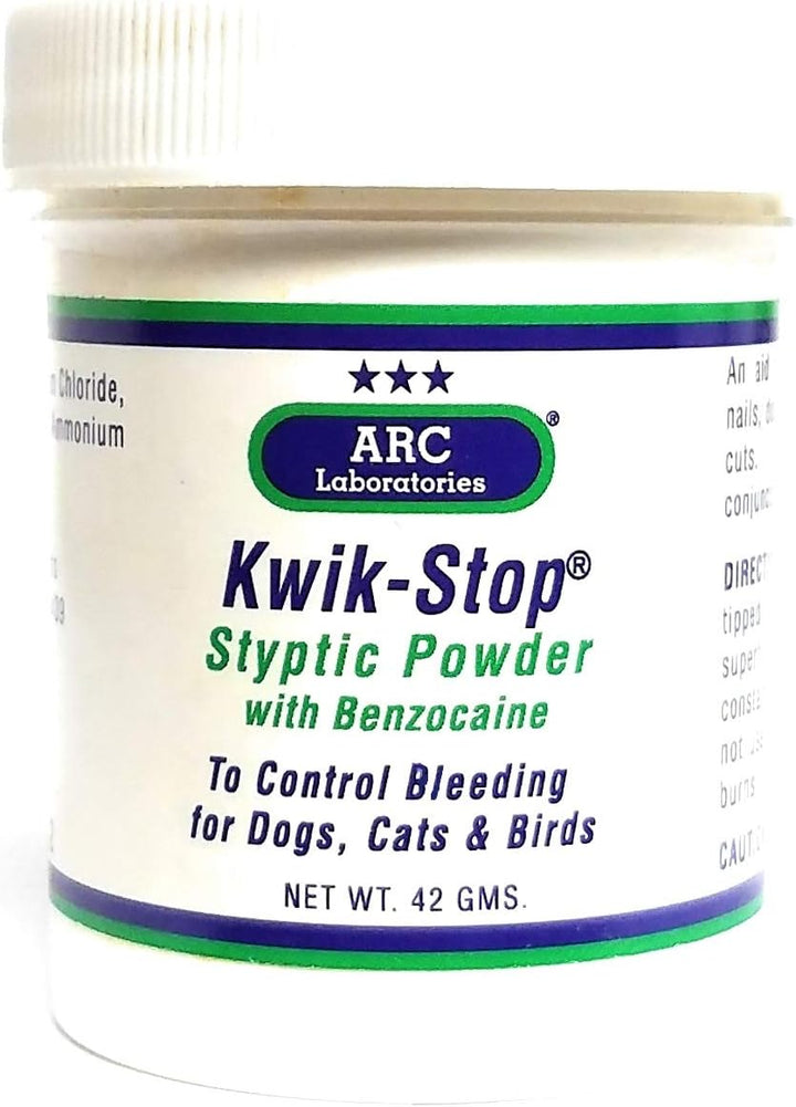 Laboratories Kwik-Stop Styptic Powder for Dogs, Cats and Birds (42-Gm Container) by