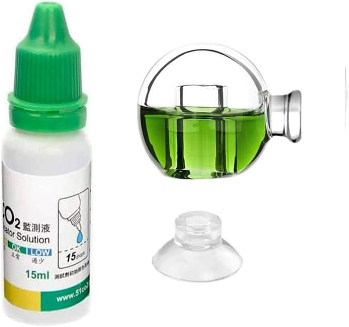 Aquatic CO2 Glass Drop Checker PH Momitor for Aquarium Plant Fish Tank Test CO2 Kit