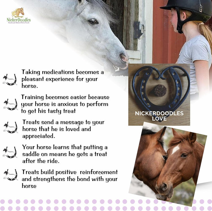 Horse Treats - 2 Lb Pail - Effortlessly Give Medications with Our Soft Baked Treats - Training Treats Are the Perfect Motivator - No Additives or Preservatives
