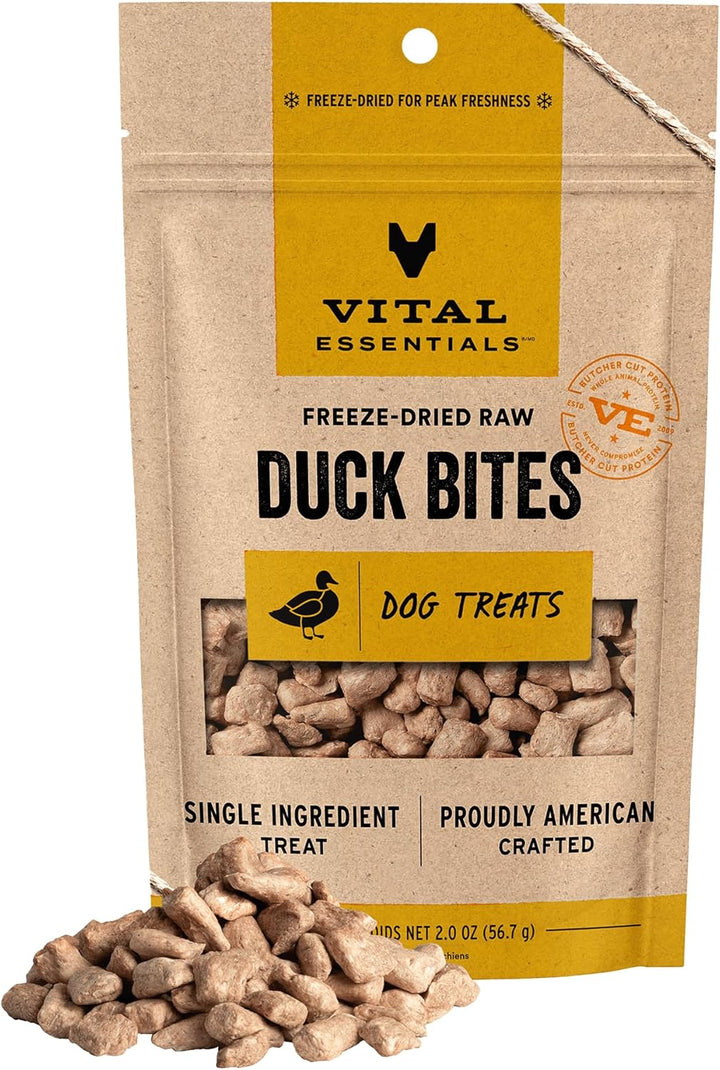 Rabbit Bites Dog Treats, 2 Oz | Freeze-Dried Raw | Single Protein | Premium Quality High Protein Training Treats | Grain Free, Gluten Free, Filler Free