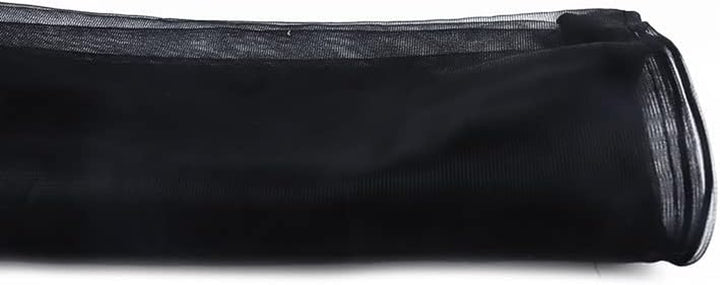 Adjustable Birdcage Seed Catcher Feather Catcher Bird Cage Cover Net Airy Soft Skirt Guard Birdcage Nylon Mesh Netting for Parrot Macaw Parakeet round Square Cage (118 X 32 Inch, Black)