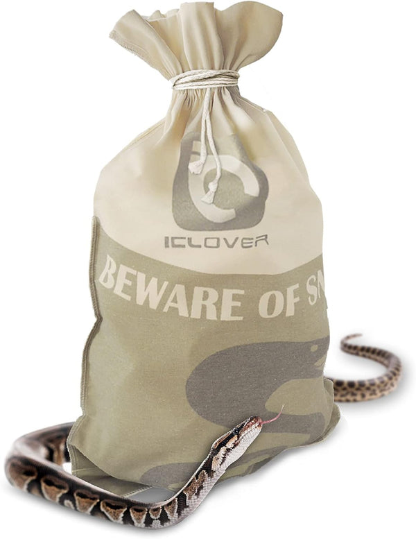 Snake Reptile Bag with Drawstring, 20 X 28 Inch Heavy Duty Large Snake Hunting Sack Pouch with Sewn Bottom Corners for Moving Transporting Capturing Hunting Catching Rattlesnakes Reptiles