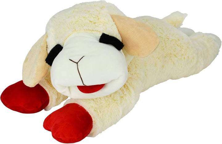 Mini Lamb Chop Officially Licensed, Plush, Squeak Pet Toy (White, 10')