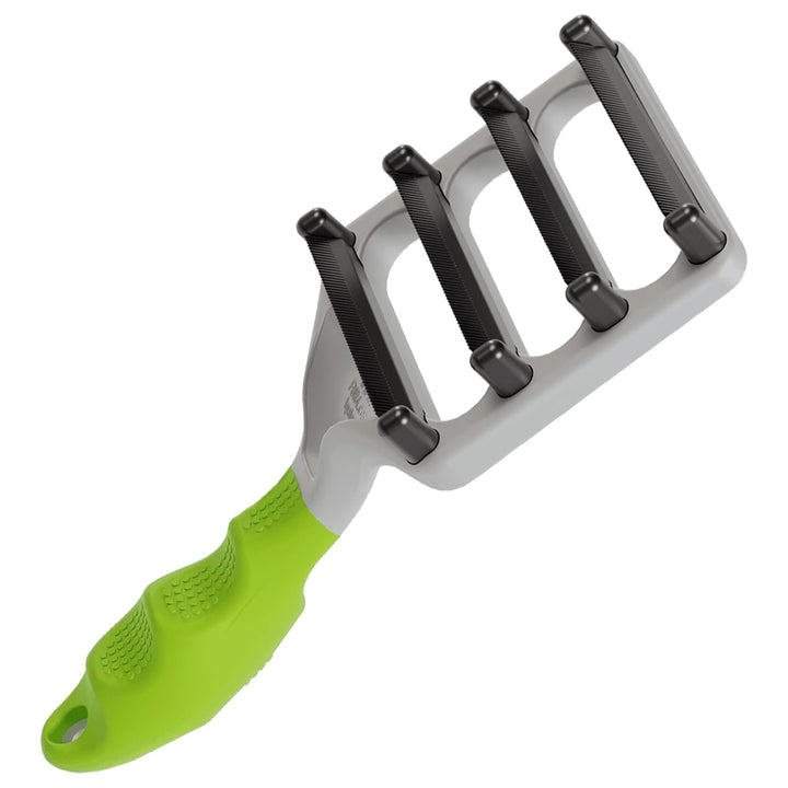 Deshedding Dog Brush for Long Hair Dogs – Pet Hair Brush with 4 Carbon Fiber Edges – Deshedding Tool Removes Loose Fur – Gentle & Effective Dog Grooming Brush for Shedding