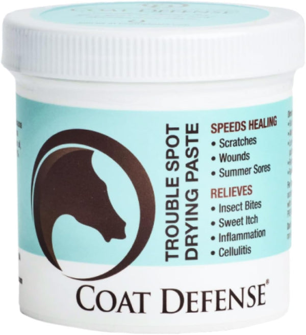 Trouble Spot Drying Paste for Horses - Natural Equine Wound Care That Provides Safe & Effective Relief from Scratches, Sweet Itch, Summer Sores, Proud Flesh, Mud Fever, Girth Rot (10 Oz)
