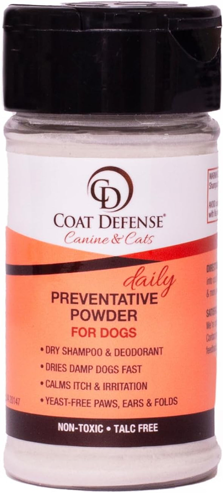 Preventative Powder | Made in USA | 3.5Oz Waterless Dog Shampoo & Pet Deodorizer for Smelly Dogs | Provides anti Itch Relief | Dog Shampoo for Dry Itchy Skin & Smelly Dogs