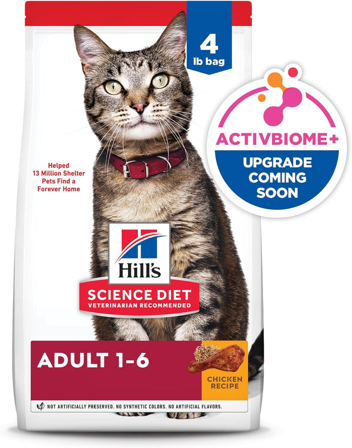 Adult 1-6, Adult 1-6 Premium Nutrition, Dry Cat Food, Chicken Recipe, 4 Lb Bag