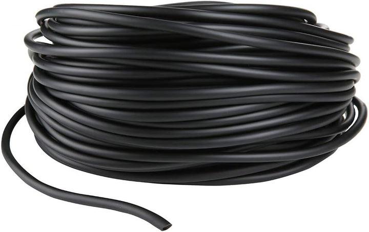 Aquarium 50 Feet Standard 3/16" Black Flexible Airline Tubing with Black Plastic Connectors for Fish Tank,Terrariums, and Hydroponics